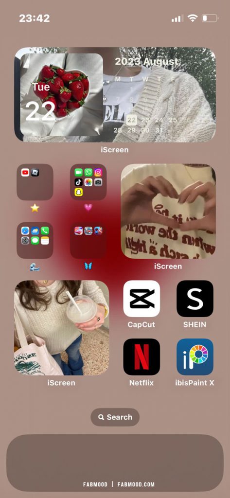 15 Cute iPhone Home Screen Ideas : Strawberry Home Screen 1 - Fab Mood ...