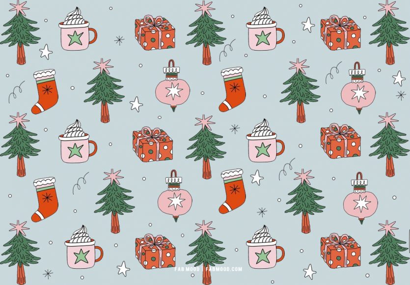 Festive Christmas Wallpapers To Bring Warmth & Joy To Any Device : Pink ...