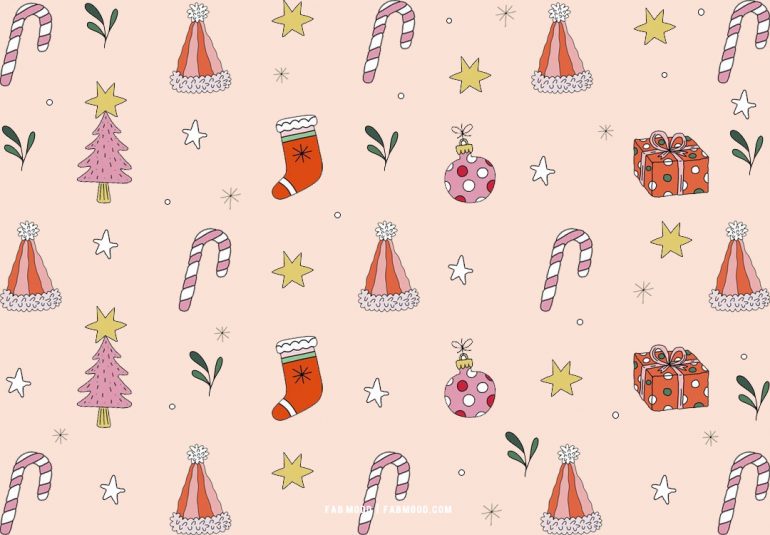 Festive Christmas Wallpapers To Bring Warmth & Joy To Any Device : Pink ...