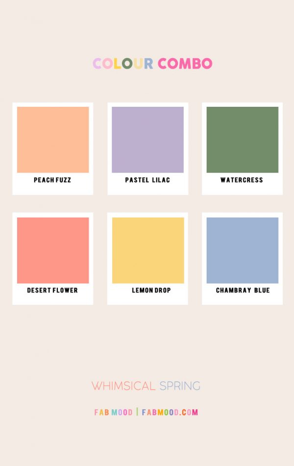 27 Spring Colour Palette Perfections : Whimsical Spring 1 - Fab Mood ...