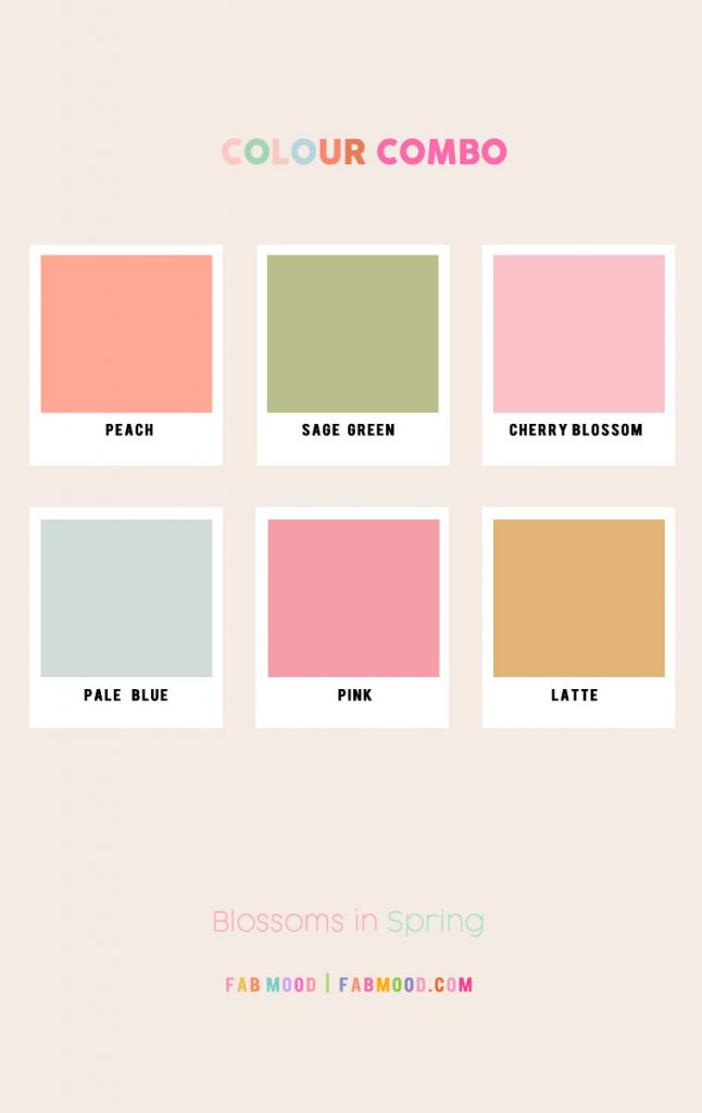 27 Spring Colour Palette Perfections : Blossoms in Spring 1 - Fab Mood ...