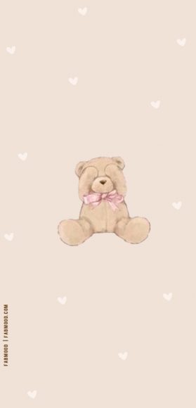 17 Cute Teddy Bear Wallpaper Ideas for Every Device : Shy Teddy Bear ...