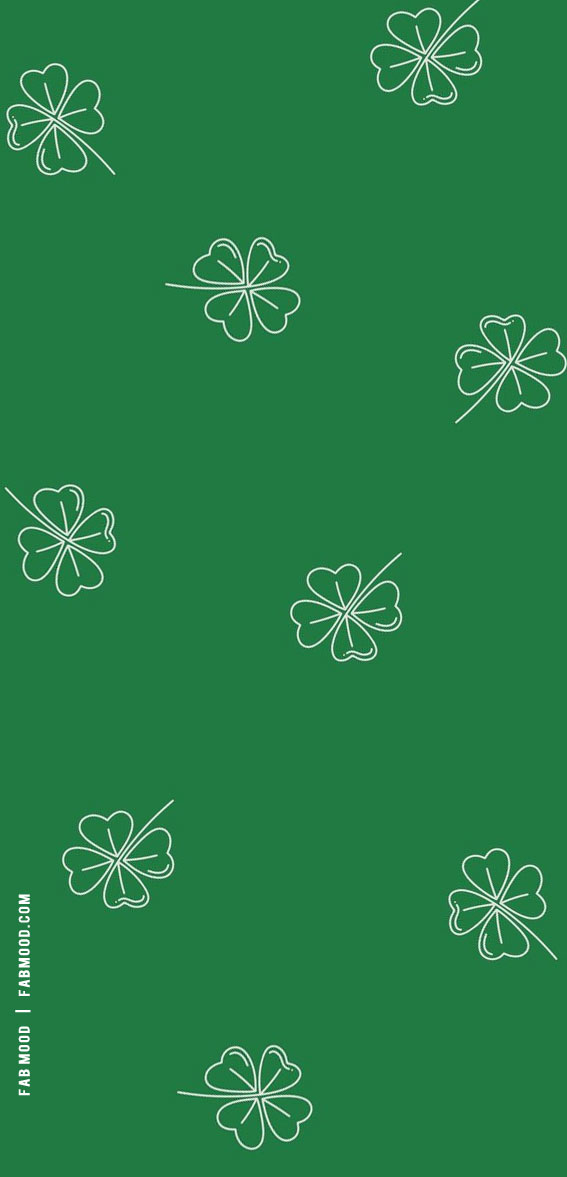 March Wallpaper Ideas for Any Device : White Clover St.Patrick Holiday Wallpaper