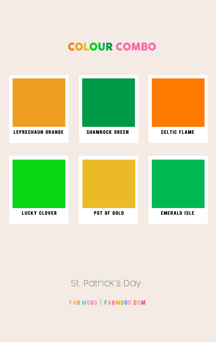 27 Spring Colour Palette Perfections : St. Patrick's Day Inspired