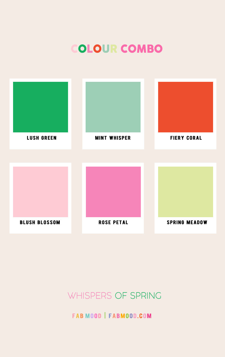 mint pink and green color combo, spring color combos, earthy color combo, color combination , spring color palette, spring color scheme