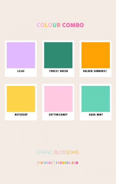 27 Spring Colour Palette Perfections : Spring Blossoms Palette 1 - Fab ...