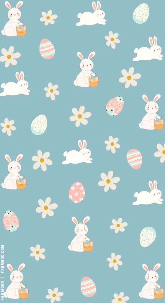 Easter Wallpapers For Every Device : Bunny Duck Egg Blue Wallpaper 1 ...