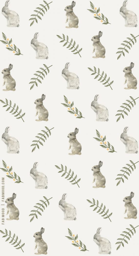 Easter Wallpapers For Every Device : Botanical & Bunny 1 - Fab Mood ...