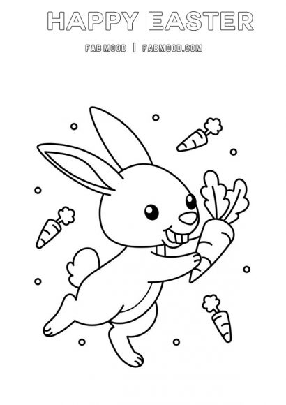 Download 10 FREE Simple Easter Colouring Pages for Children : Cheeky ...