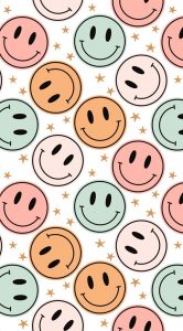 50 Preppy Wallpaper Ideas To Elevate Your Screen Style : Pastel Smiley ...