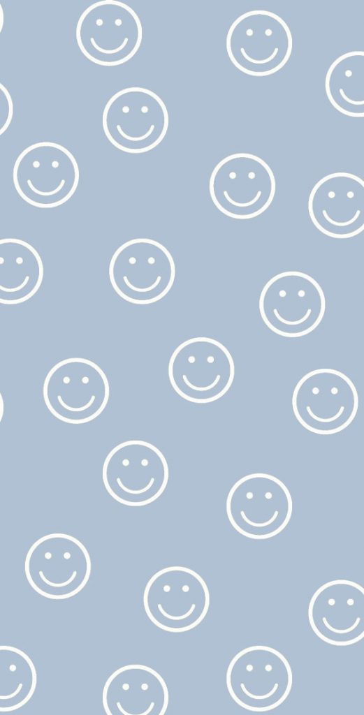 50 Preppy Wallpaper Ideas To Elevate Your Screen Style : White Smiley ...