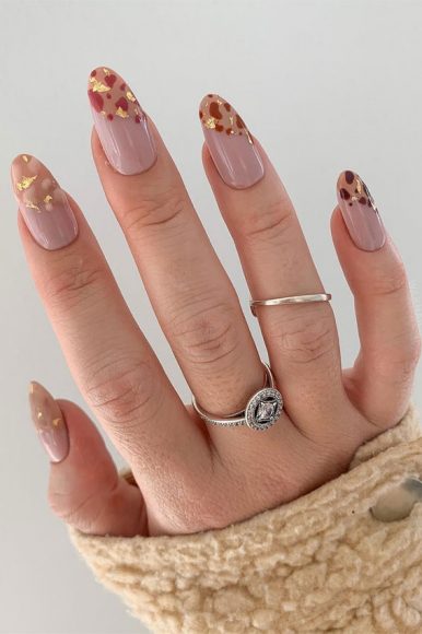 Moo Ve Over Chic Cow Print Nail Designs Nude Cow Print Tips