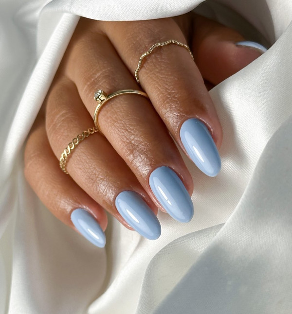 simple baby nails, baby blue nail designs, baby blue nails