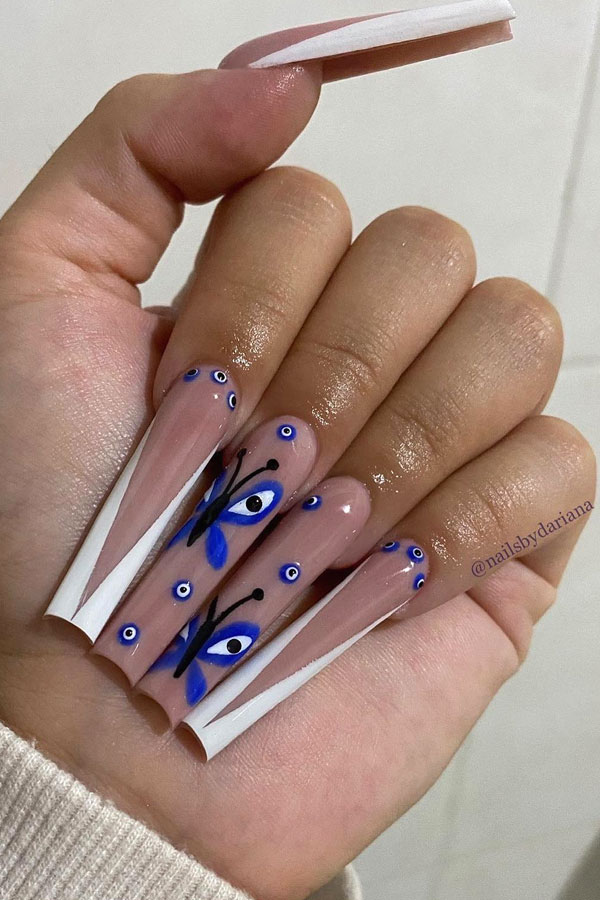 evil eye nails long, eye eye nail designs, acrylic evil eye nails, evil eye nails short, evil eye nails, evil eye nails french tip, evil eye nails simple, evil eye nails almond, evil eye nails black, french tip evil eye nails, pink evil eye nails