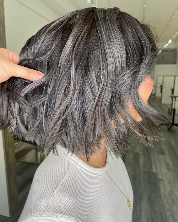 smokey ash, ash brown hair, brunette hair color ideas, 