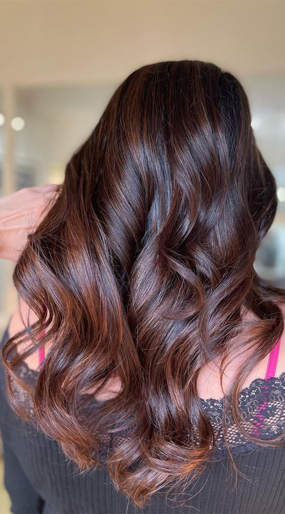 chestnut brown hair color, hair color, Hair Colour Ideas for Brunettes, brown hair, caramel highlights