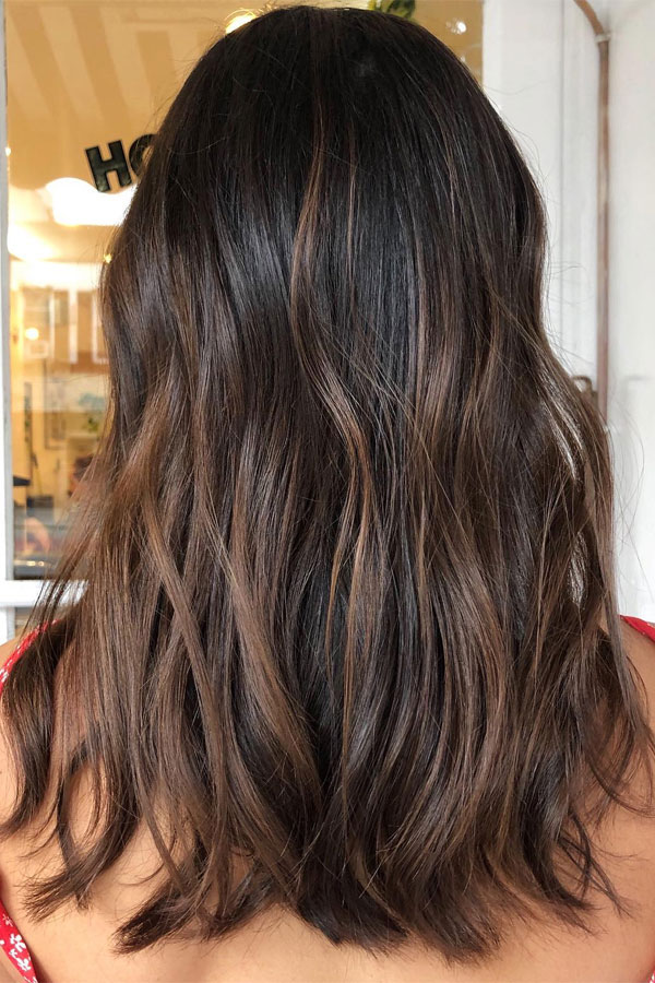 mocha brown hair, rich brunette hair color, hair color ideas for dark hair