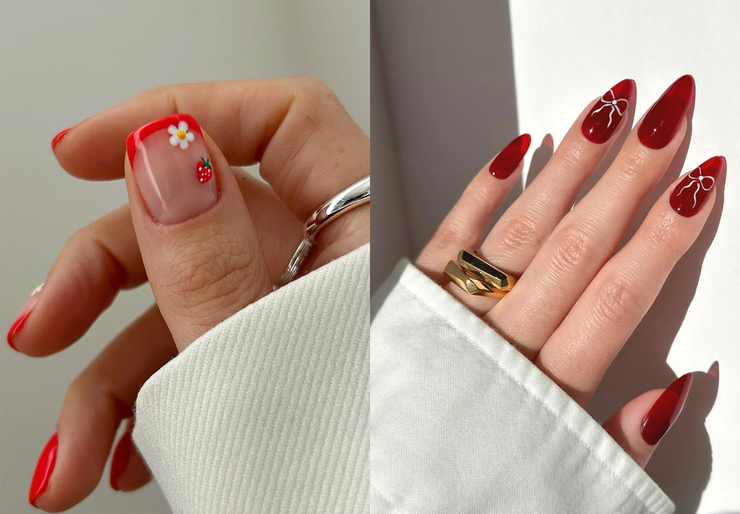 These 18 Cute Red Nail Designs Make you Want to Try Them Now