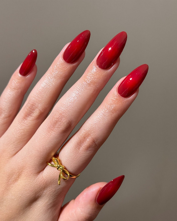 red nails color, red nails long, simple red nails, red nail designs