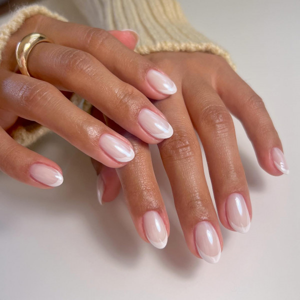 french tip nails, summer nail designs