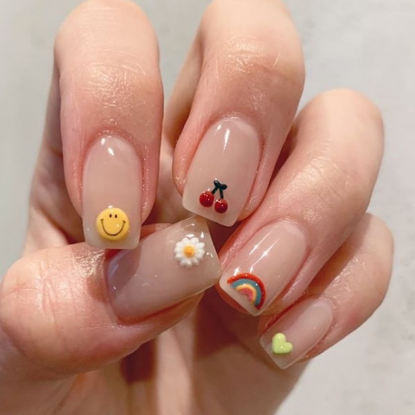 cute summer nails, simple nails