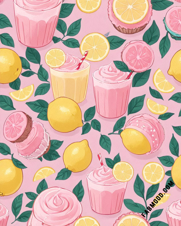 Lemon Bliss Summer Vibrant Wallpaper