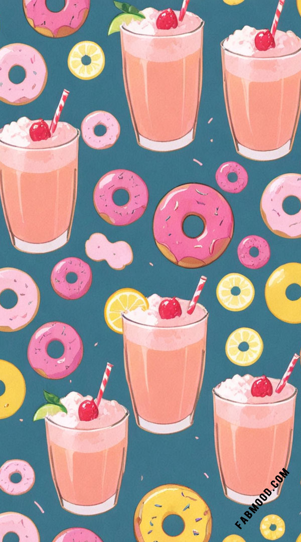 Cherry Lemonade Treats Whimsical and Delightful Wallpaper