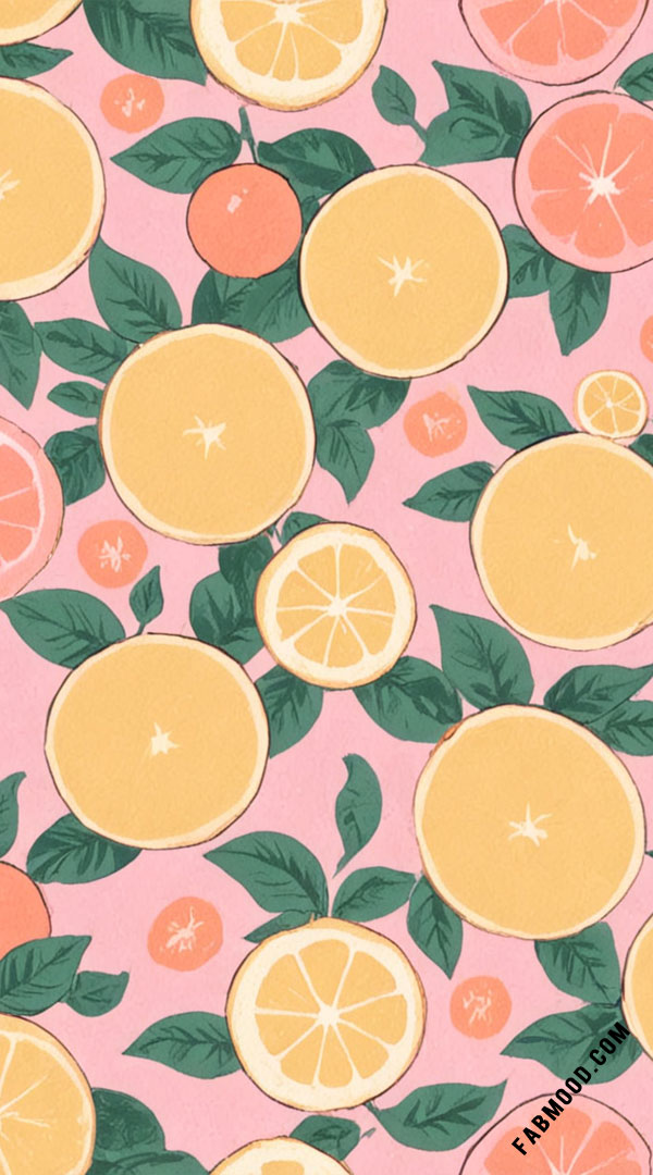 Citrus Sunshine Summer Wallpaper for iPhone & Phone