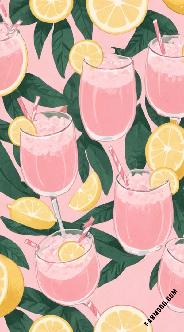 Pink Lemonade Chill Summer Wallpaper