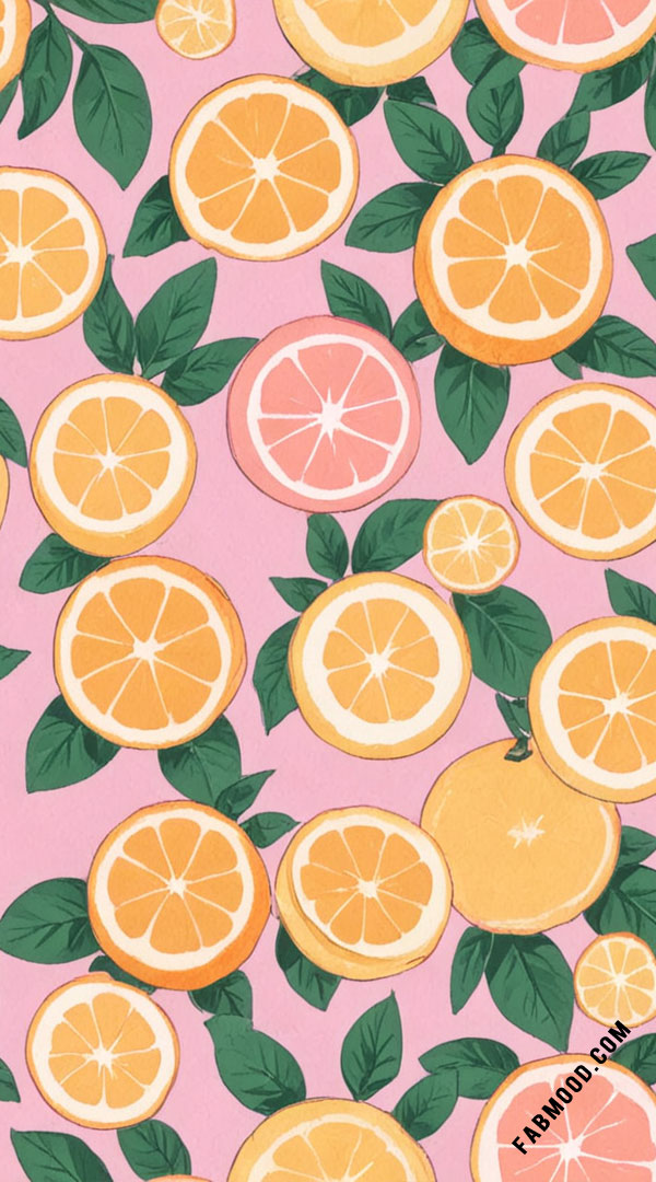 Orange Zest Summer Wallpaper for iPhone & Phone