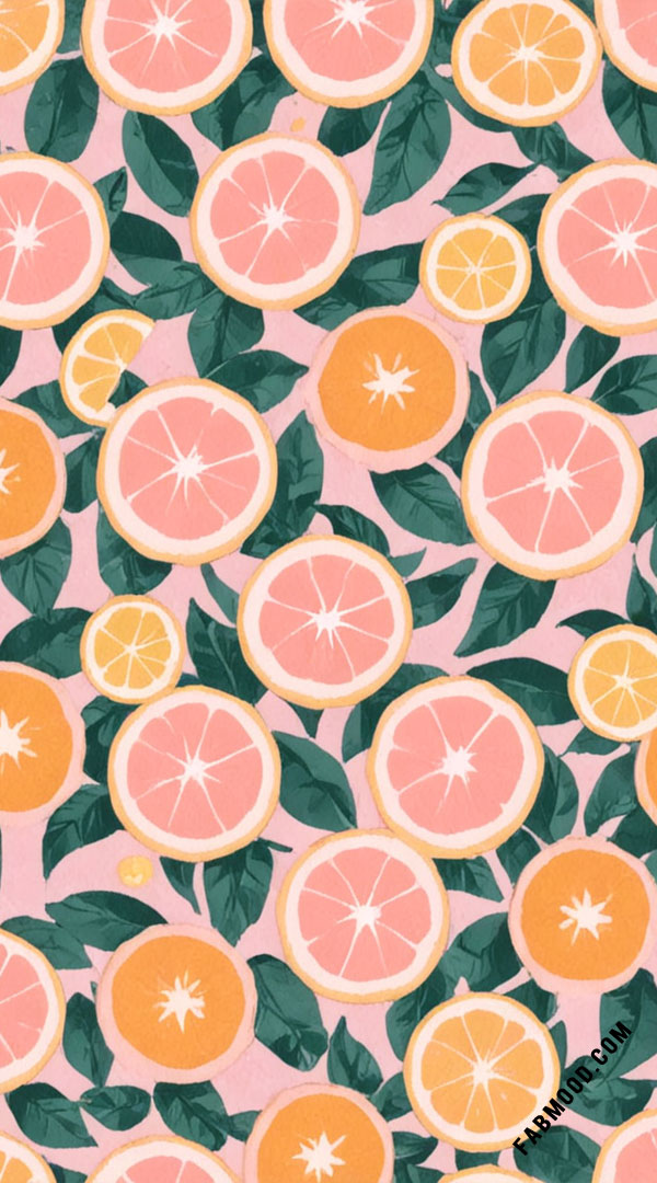 Citrus Fiesta Summer Wallpaper for iPhone & Phone