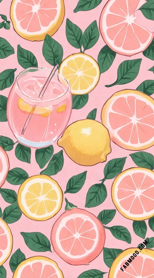 Pink Lemonade Vibes – Sweet and Zesty Summer Wallpaper