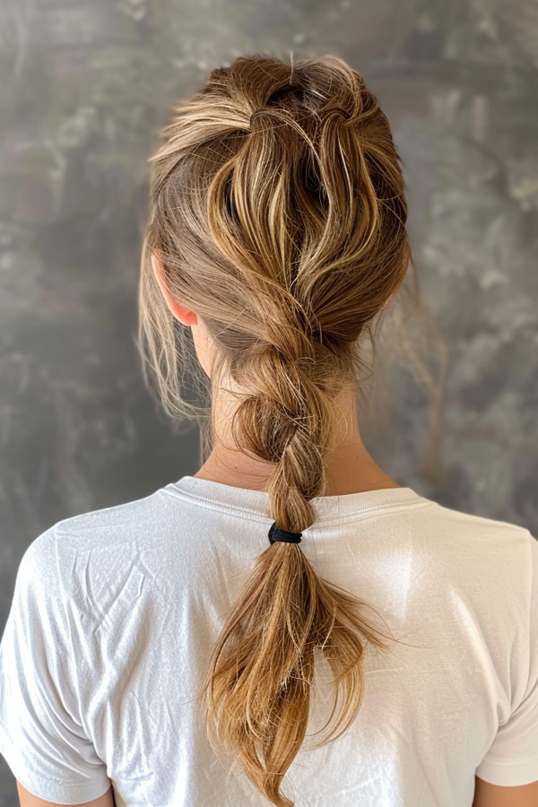 Loose Twisted Ponytail, cute summer hairstyle