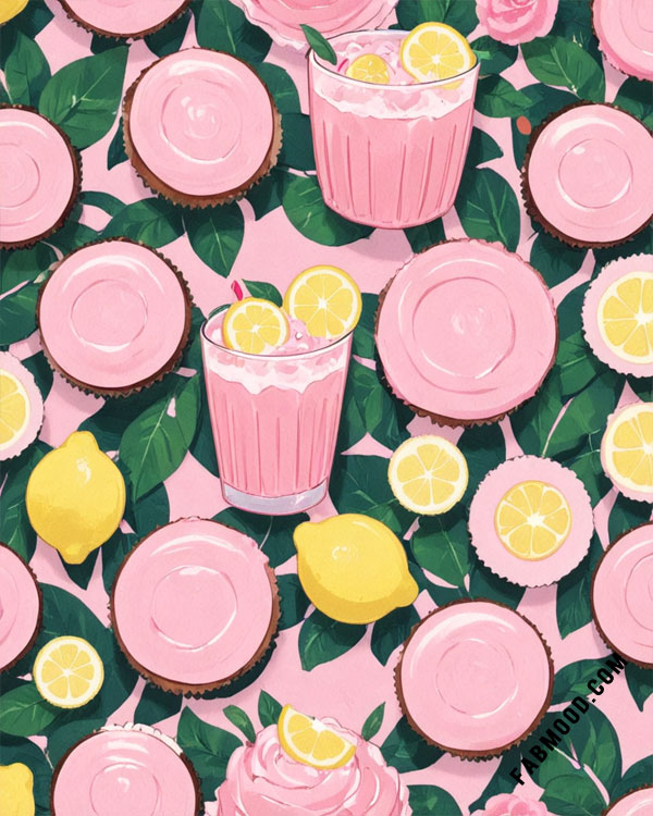 Lemon Frosting Fantasy Delightful Summer Wallpaper