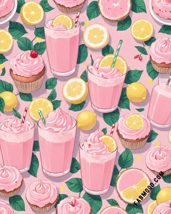 Pink Lemonade Vibrant Summer Wallpaper