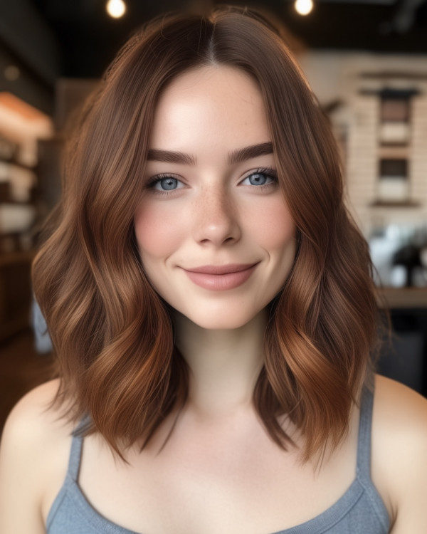 Luminous Chestnut Bob