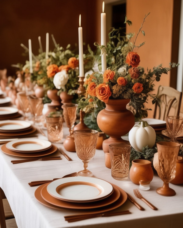 terracotta autumn wedding colour, earthy autumn wedding colour scheme