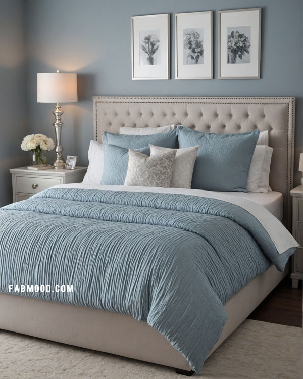 dusty blue bedroom design