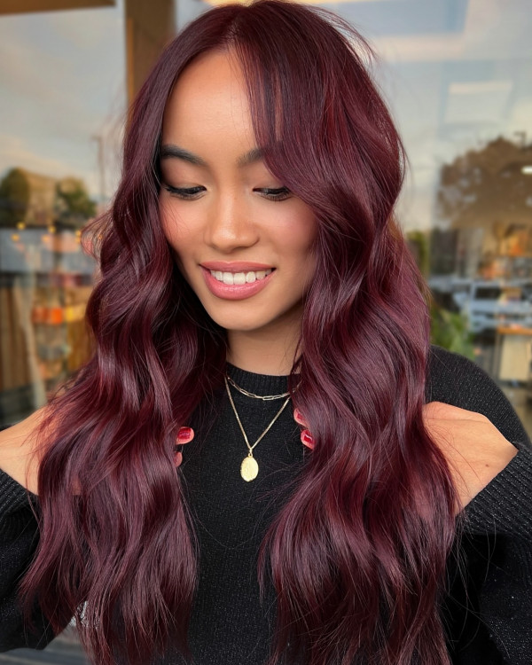 velvet burgundy hair color