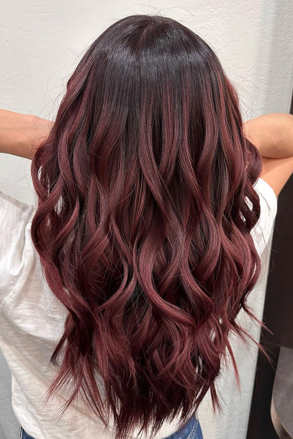 Rich Wine Burgundy, burgundy hair color idea