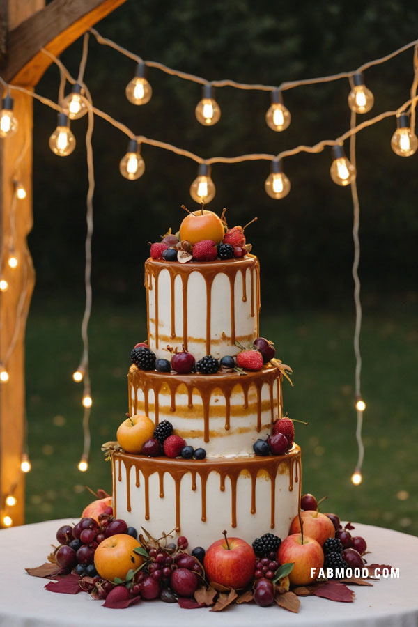 Burgundy Wedding Cake