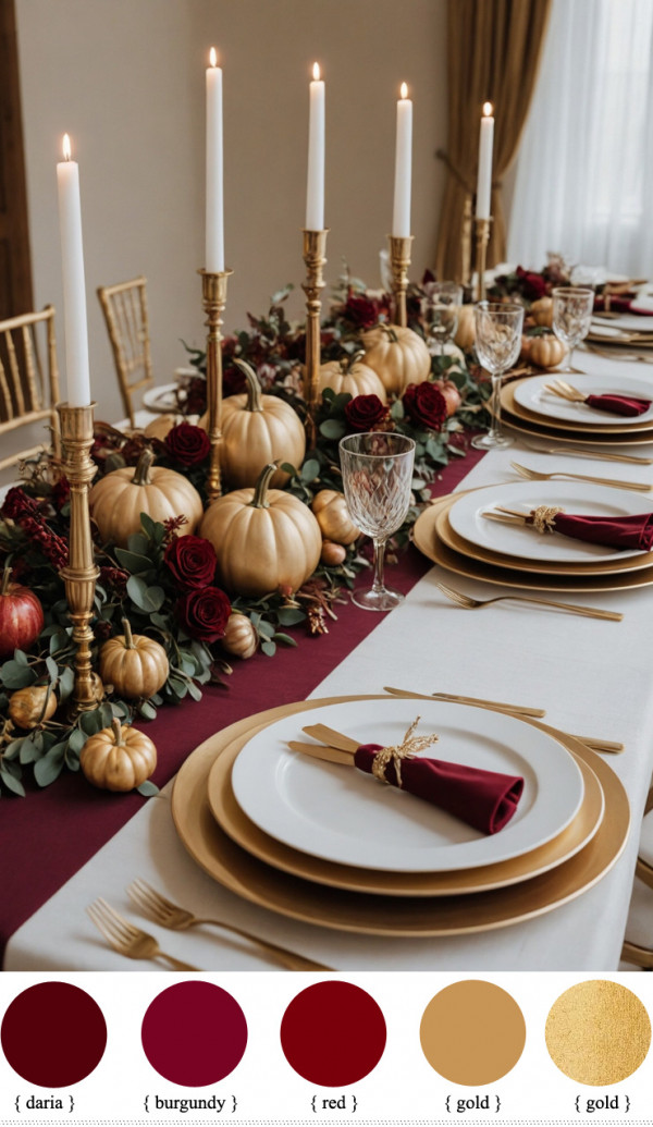 Burgundy and Gold color scheme, burgundy wedding color combinations