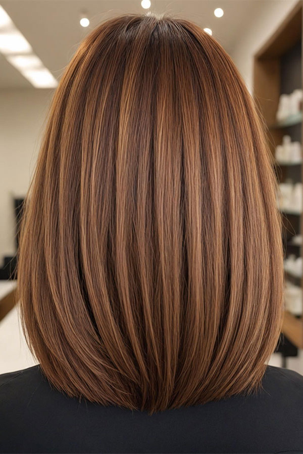 Auburn Chestnut with Sandy Highlights