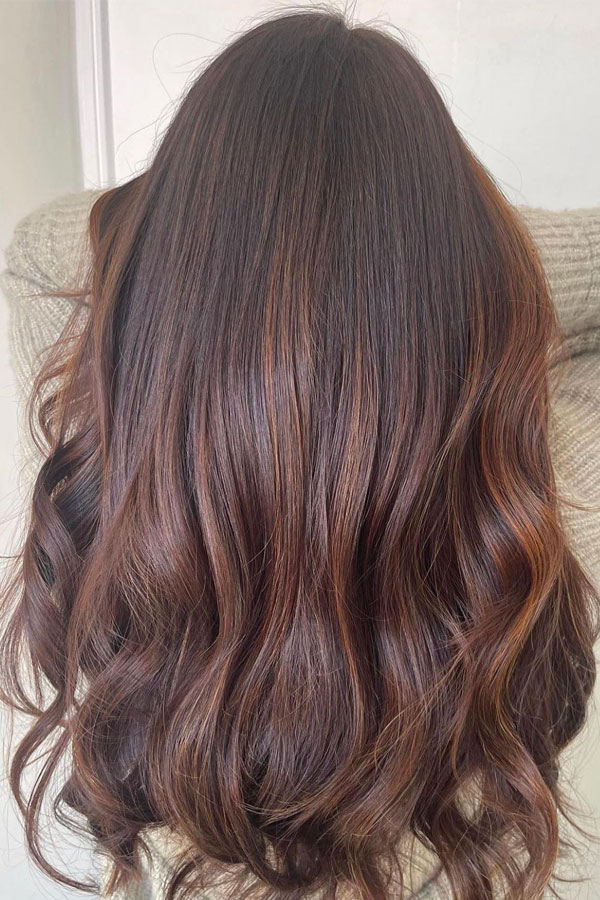 chestnut ombre hair color