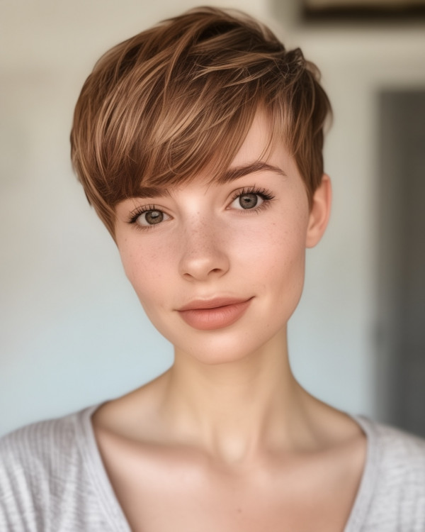 Sleek Light Chestnut Pixie