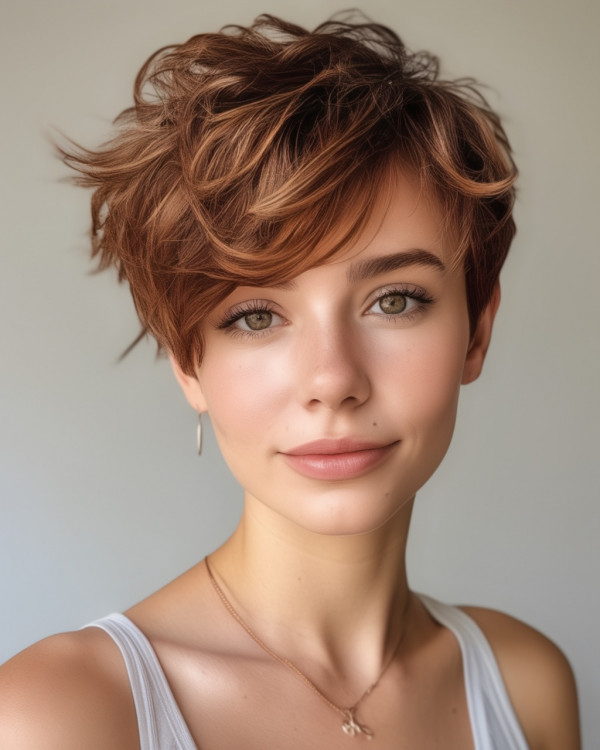 Chestnut Pixie with Highlights