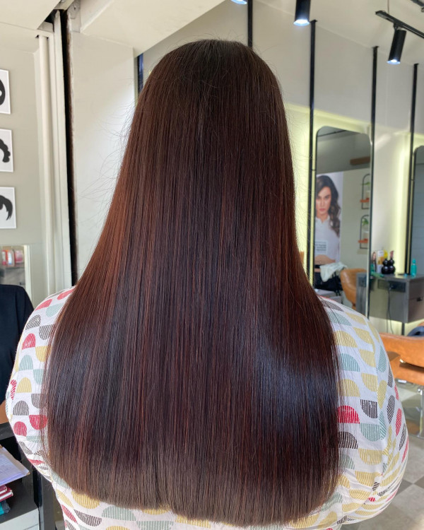 Dark Mahogany hair colour