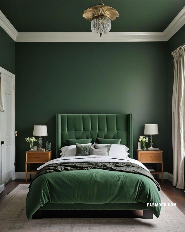 green bedroom idea