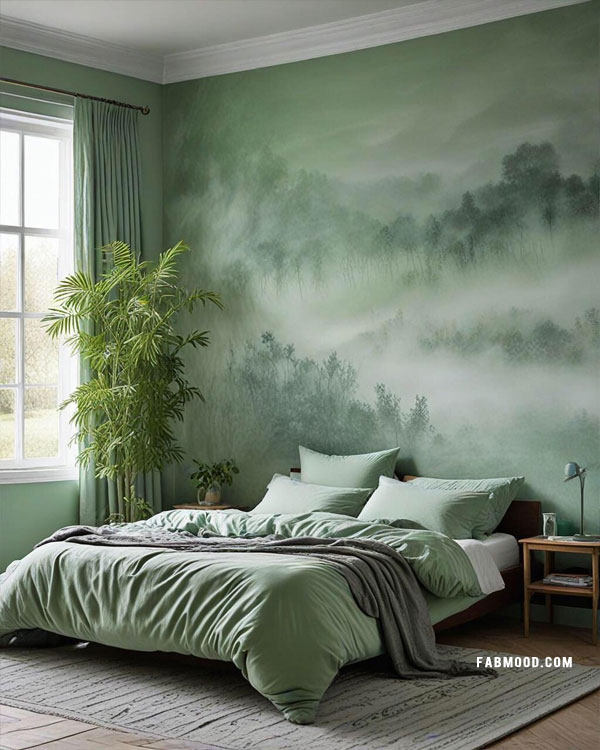 green bedroom idea