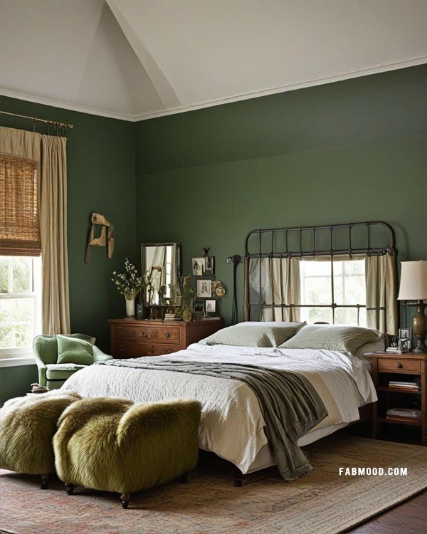 green bedroom idea